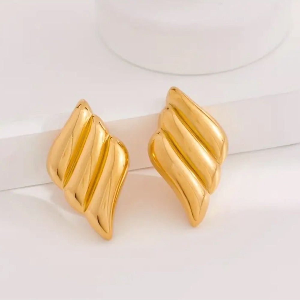 18k Gold Plated Stainless Steel Earrings